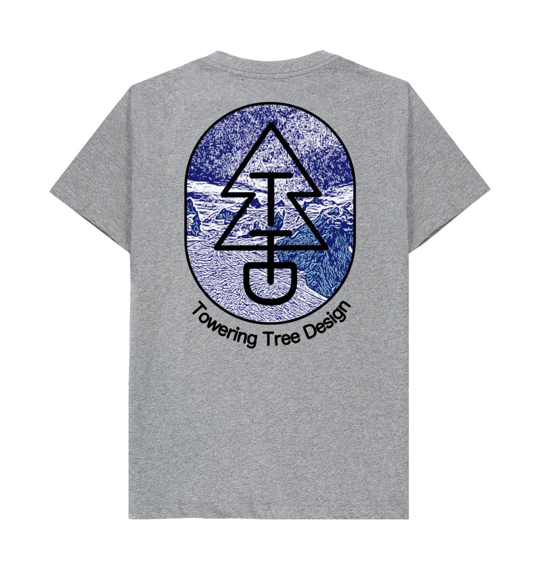 Athletic Grey Tree Tee - Blue Glacier