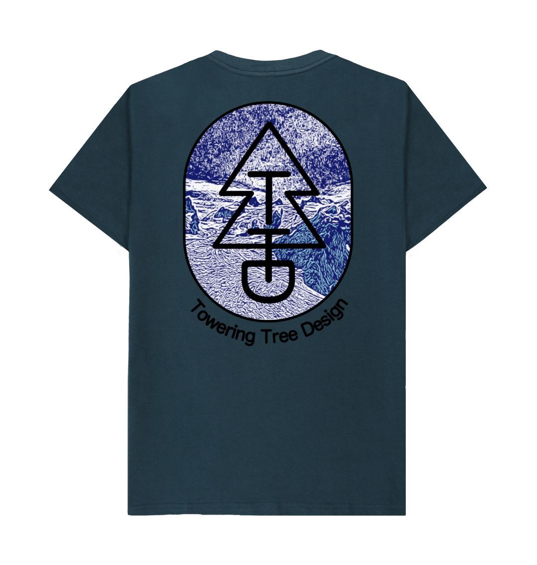 Denim Blue Tree Tee - Blue Glacier