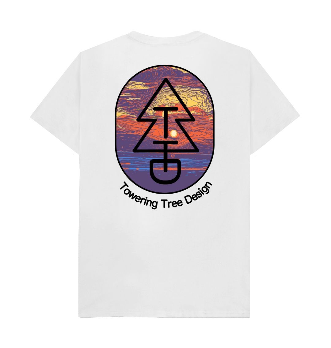 White Tree Tee - Channel Sunset