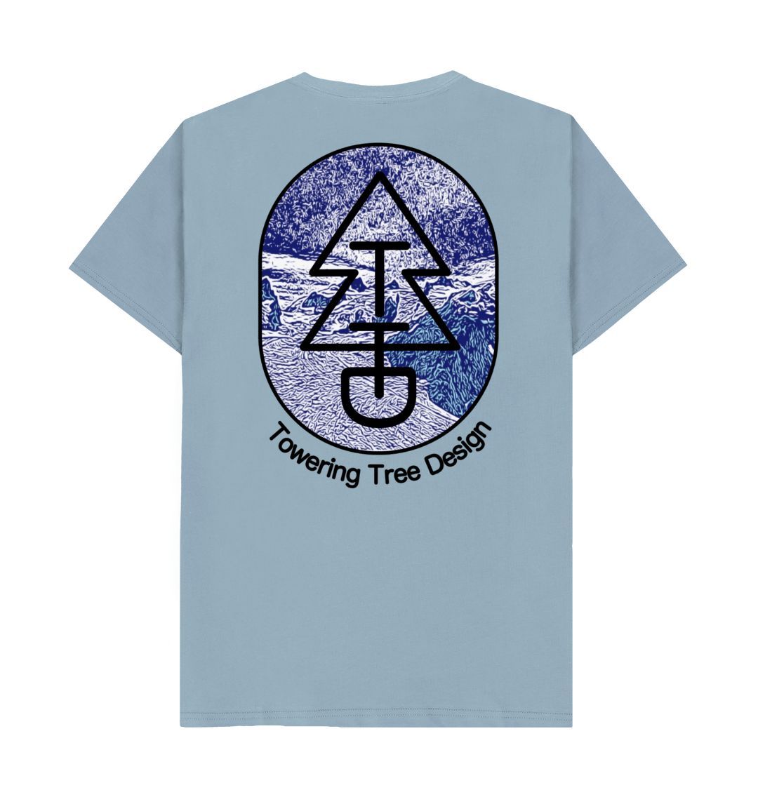 Stone Blue Tree Tee - Blue Glacier