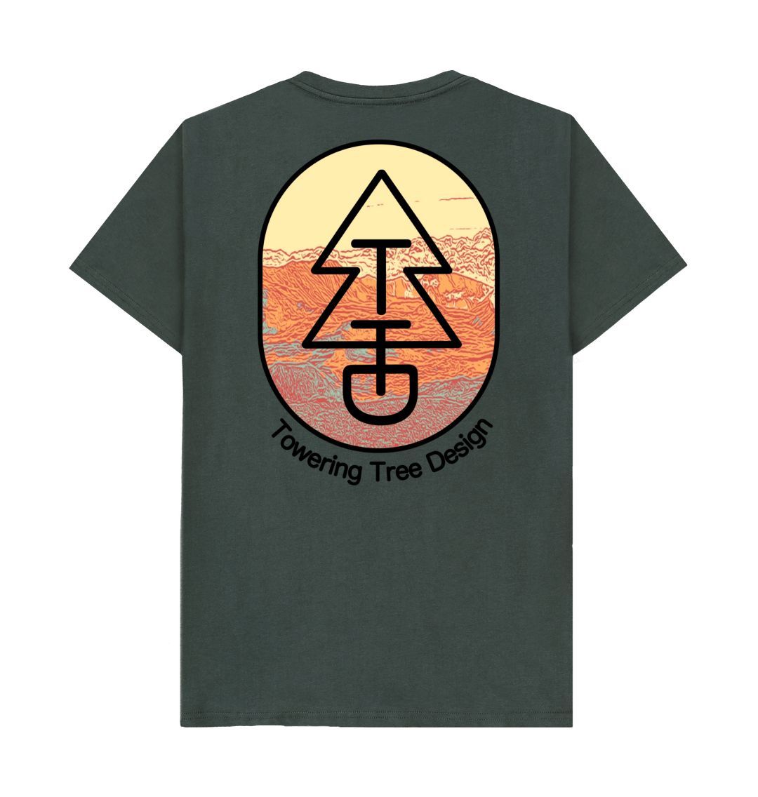 Dark Grey Tree Tee - Crater Basin