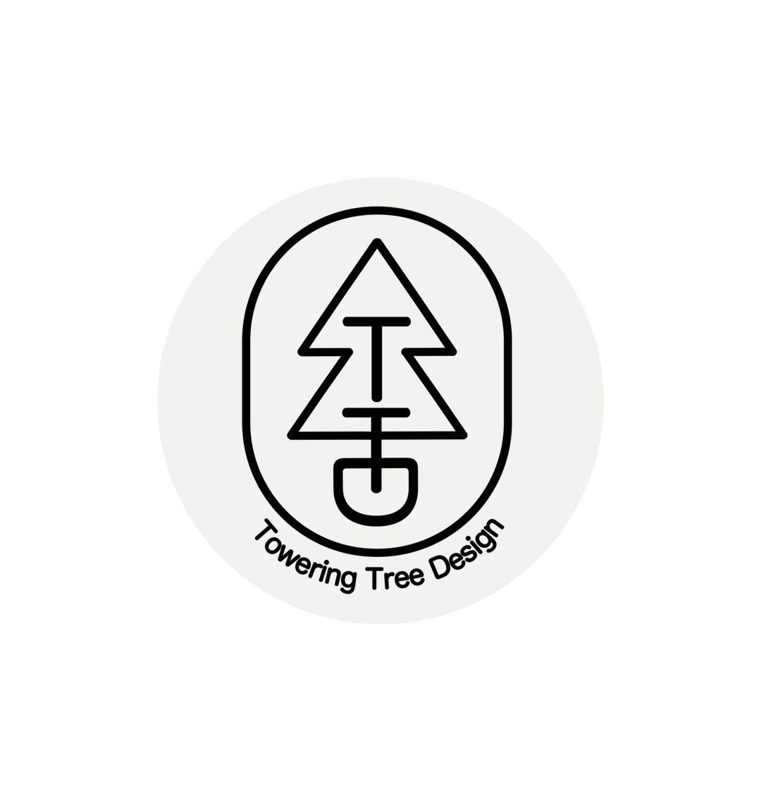 White Logo Sticker