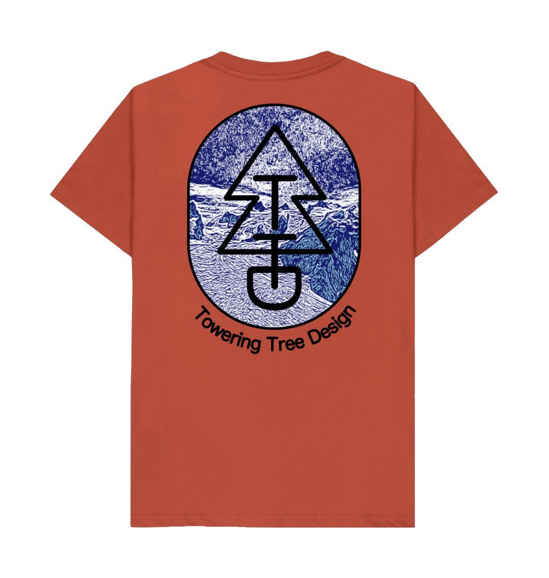 Rust Tree Tee - Blue Glacier