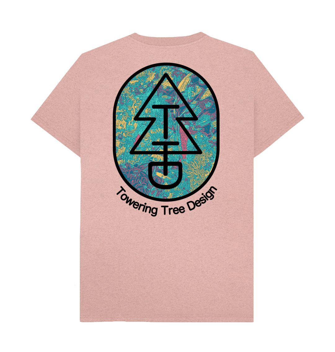 Sunset Pink Recycled Tree Tee - King Tide