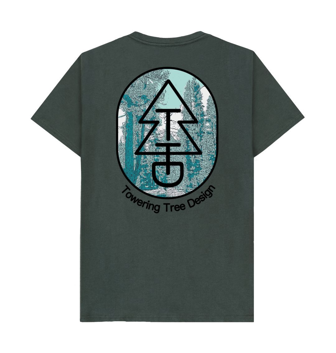 Dark Grey Tree Tee - Tuolumne Pine