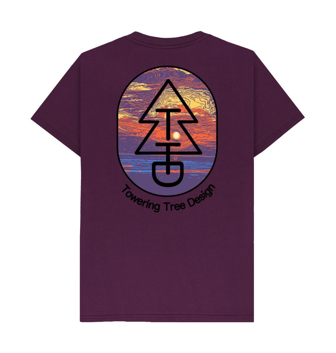 Purple Tree Tee - Channel Sunset