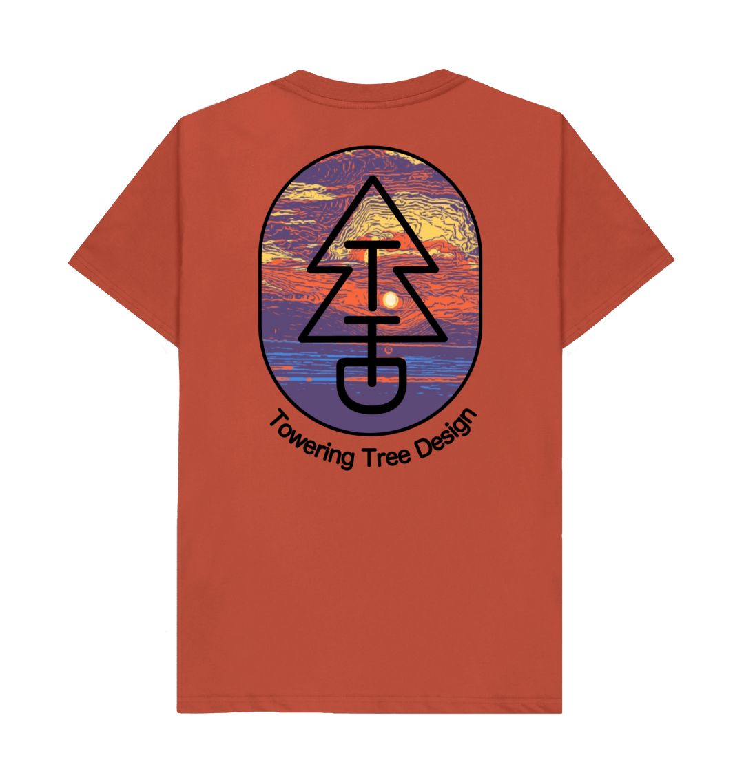 Rust Tree Tee - Channel Sunset