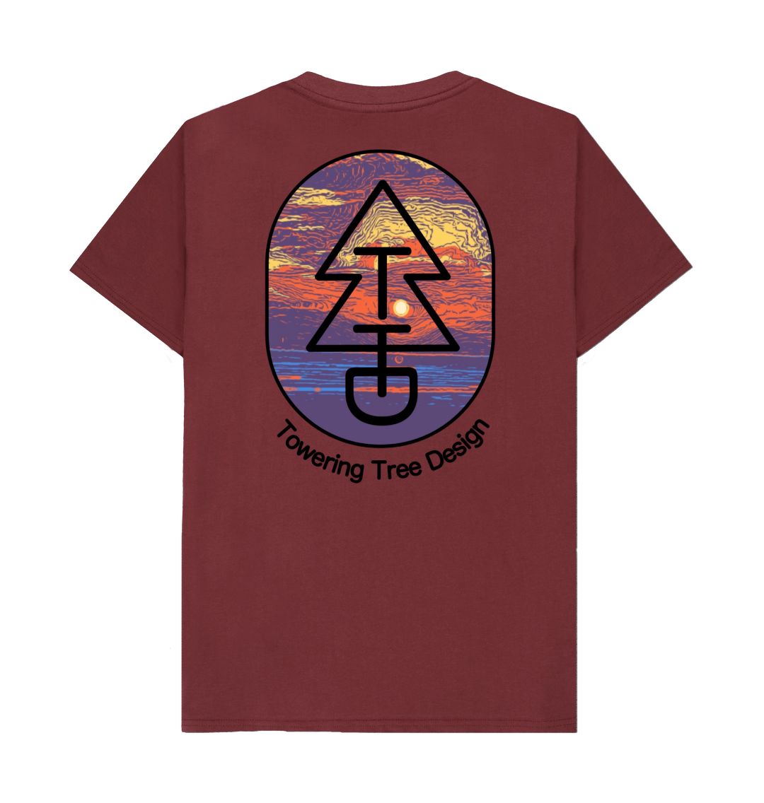 Red Wine Tree Tee - Channel Sunset