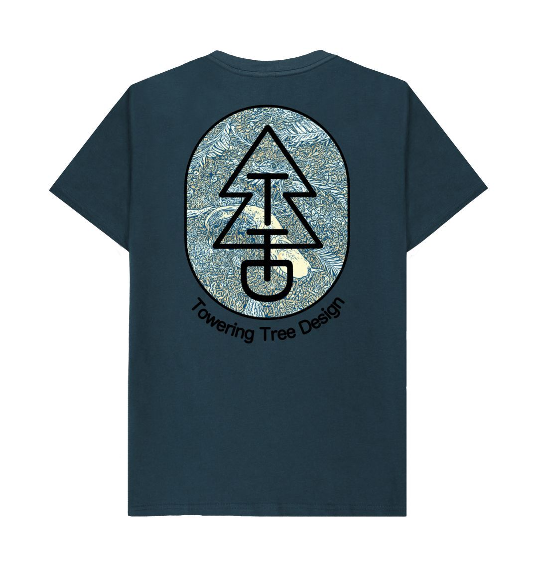 Denim Blue Tree Tee - Slug Shirt