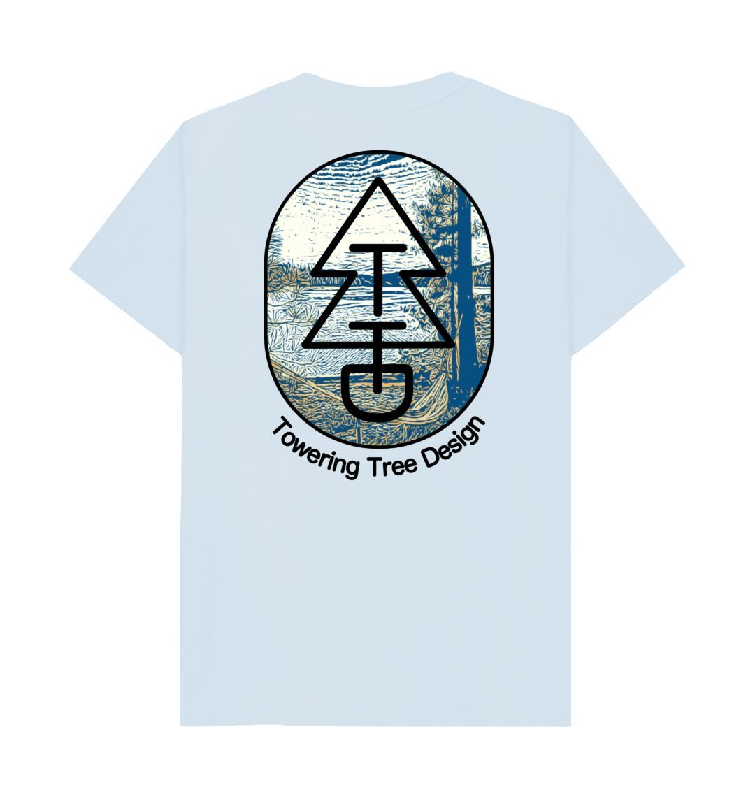 Sky Blue Tree Tee - Hammock Hanging